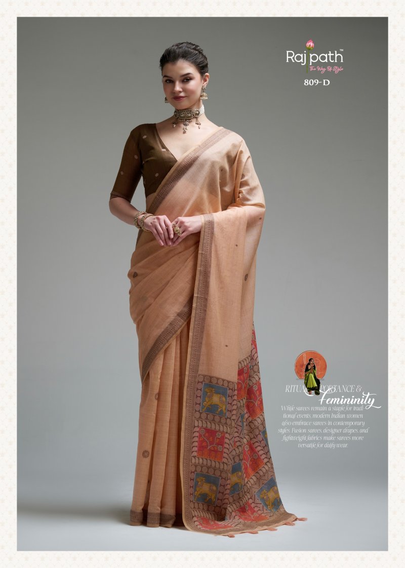 Jamdani Cotton Vol 4 By Rajpath Jamdani Cotton Printed Saree